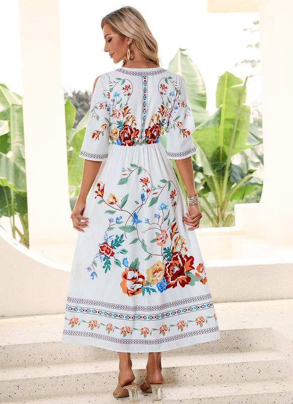 Robe Midi Chic En Polyester - gallery 1