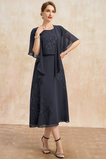 Robe Midi Manche 3 4 - gallery 3