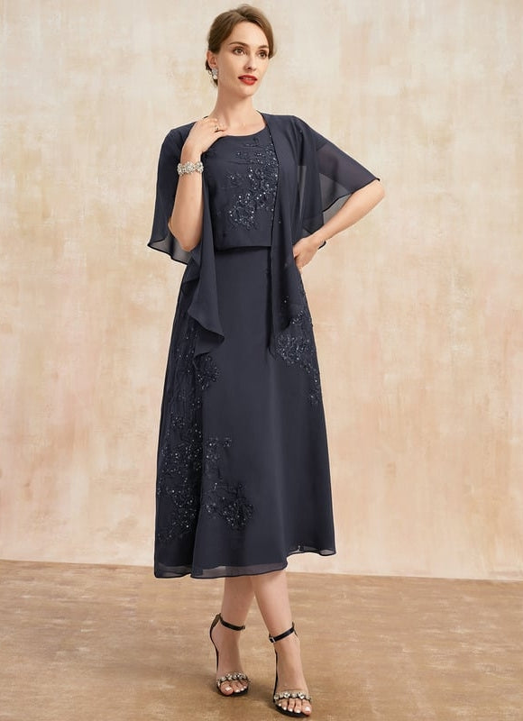 Robe Midi Manche 3 4 - gallery 3