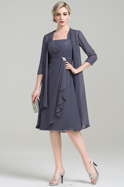 Robe Midi Élégance Minuit - gallery 1