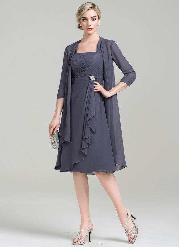 Robe Midi Élégance Minuit - gallery 1