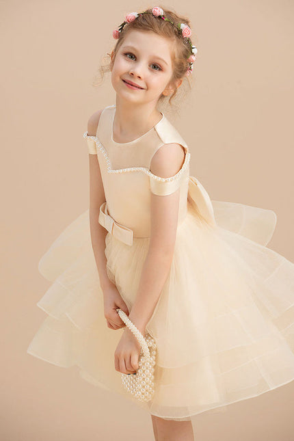 Robe Midi Enfant Satinée - gallery 3