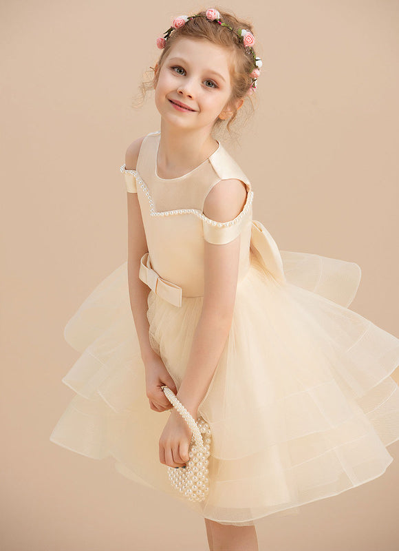 Robe Midi Enfant Satinée - gallery 3
