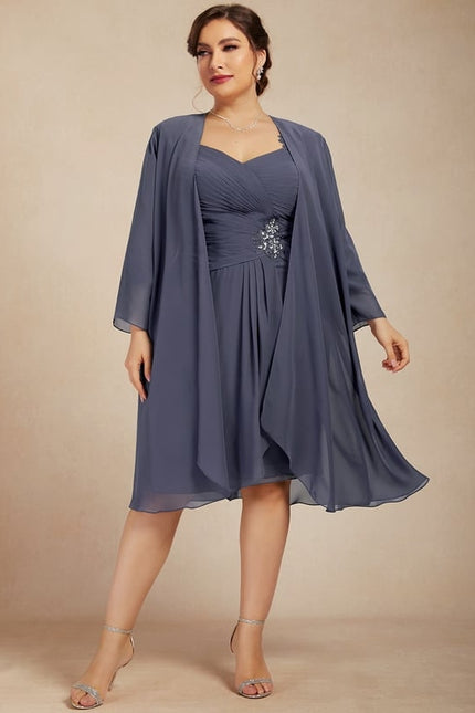 Robe Midi Satin Céleste - gallery 5