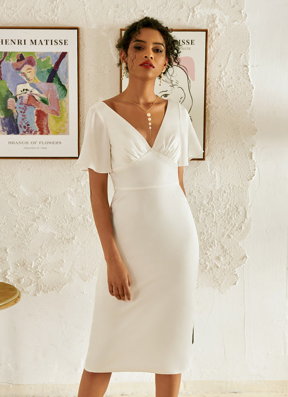 Robe Midi Silhouette Élan - gallery 1