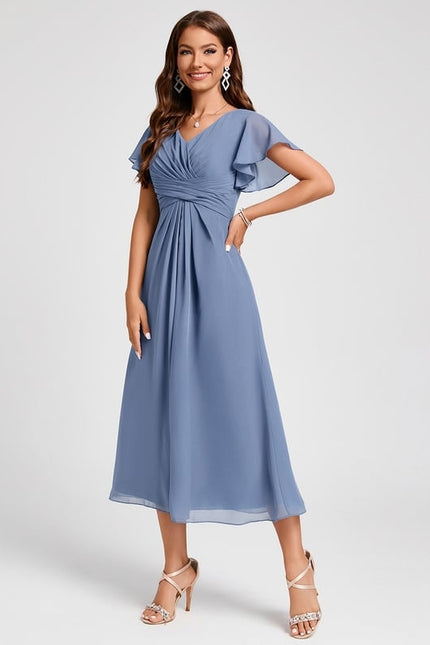Midi Robe De Cocktail Pour Mariage Chic - gallery 4