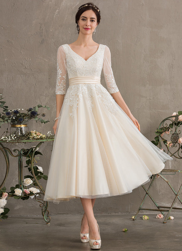 Robe Midi Élégance Crème - gallery 3