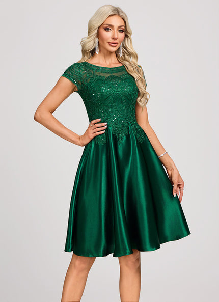 Robe Midi Émeraude Structurée