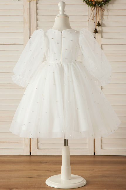 Robe Midi Nuageuse Perlée - gallery 2