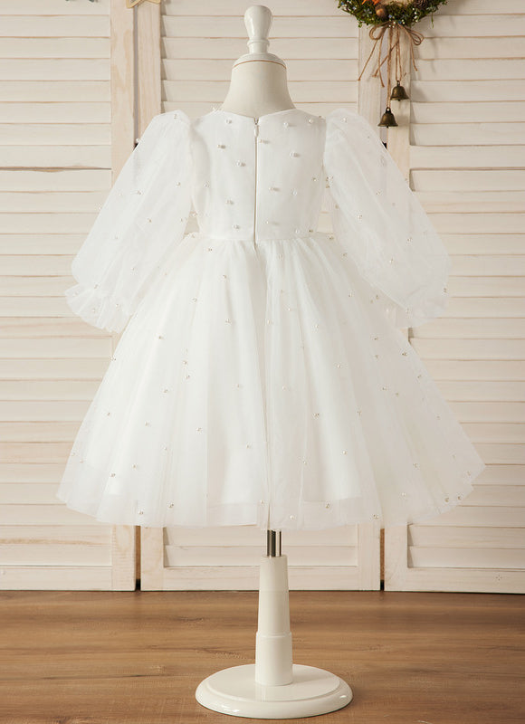 Robe Midi Nuageuse Perlée - gallery 2