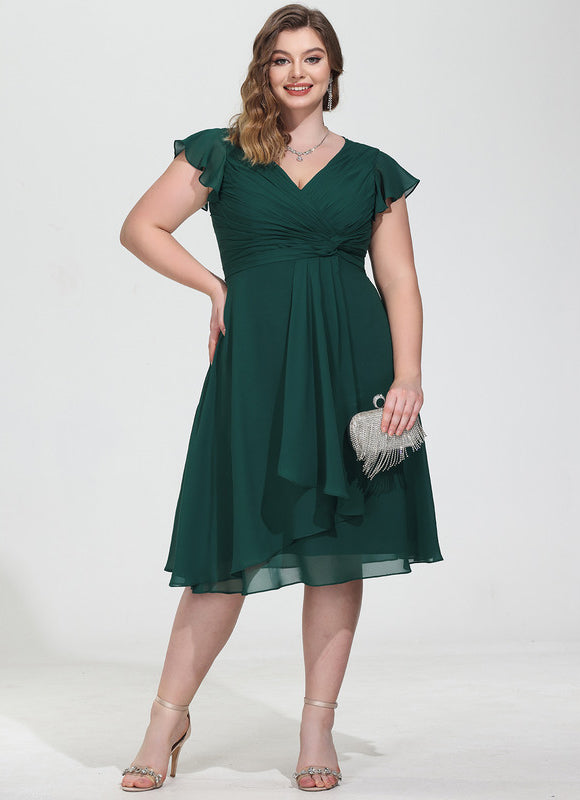 Robe Midi Aérienne Marine - gallery 7
