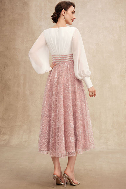 Robe Midi Fleurie Éclatante - gallery 6