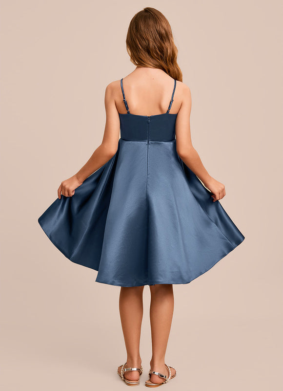 Robe Midi Satin Vert Tendre - gallery 5