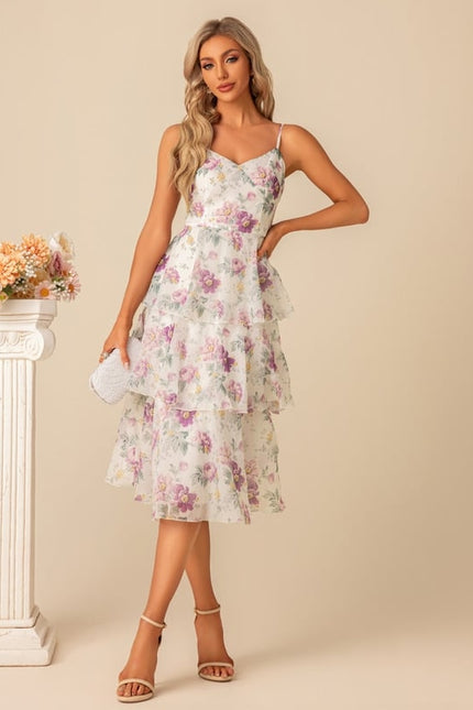 Robe Midi Cascade Florale - gallery 6