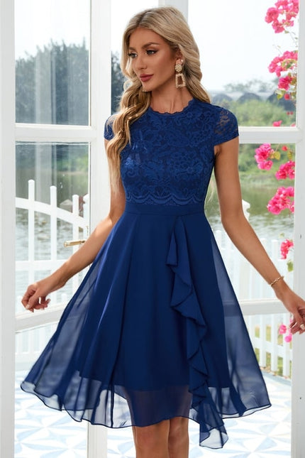 Robe Midi Bordeaux Aérienne