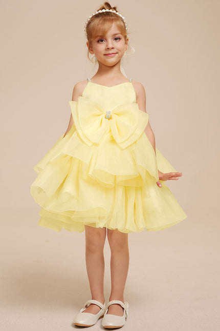 Robe Midi Jaune Volante