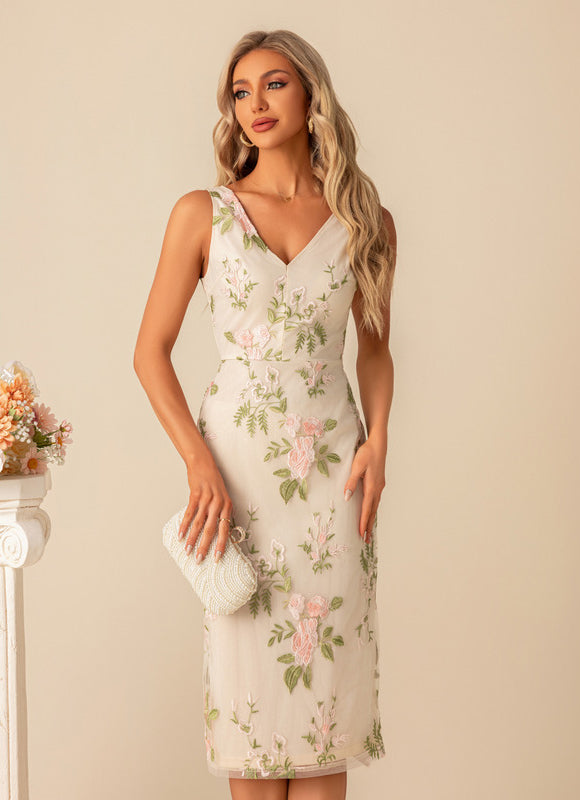 Robe Midi Beige