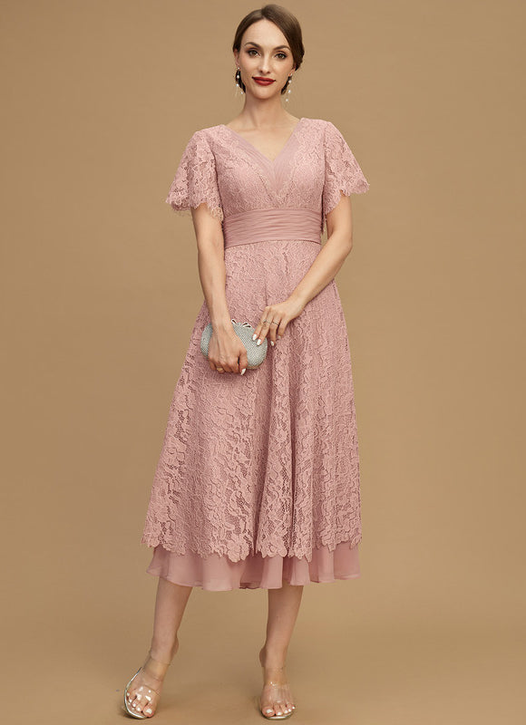 Robe Midi Délurée Écrue