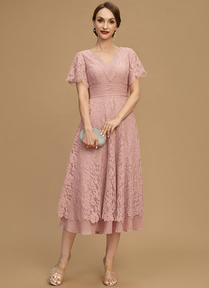 Robe Midi Délurée Écrue
