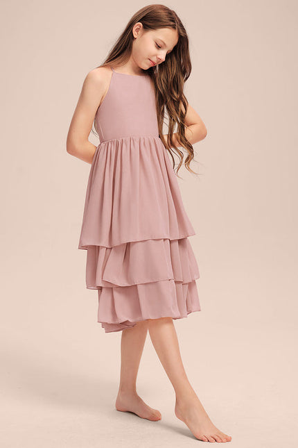 Robe Midi Volante Rose - gallery 5