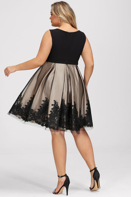 Robe Midi Éclat Noir Satiné - gallery 8