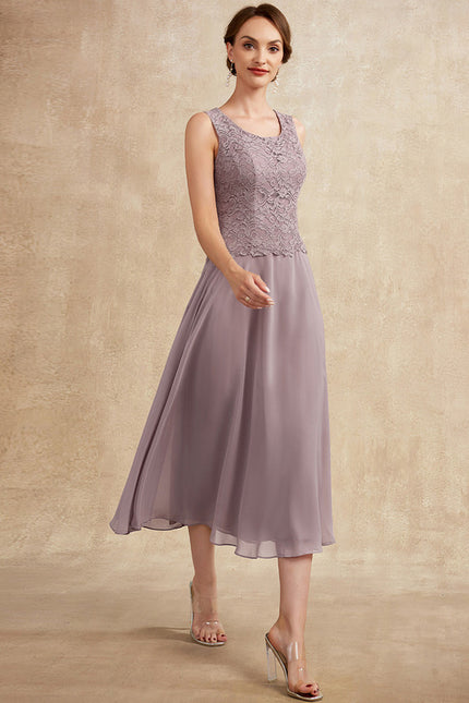 Robe Midi Flottante Lavande - gallery 6