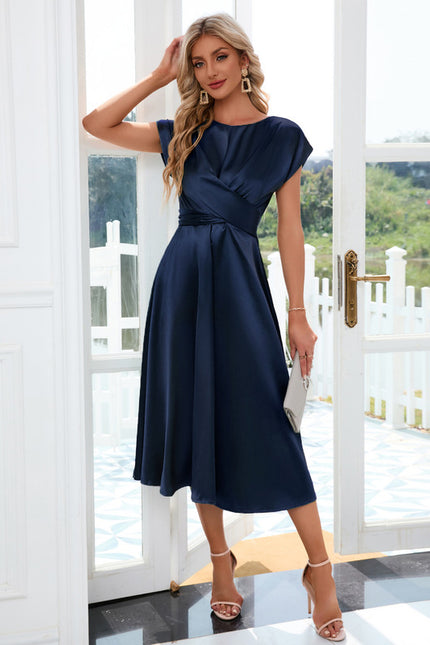 Robe Midi Satin Midi Cintrée - gallery 7