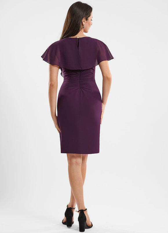 Robe Midi Violette Volantée - gallery 3