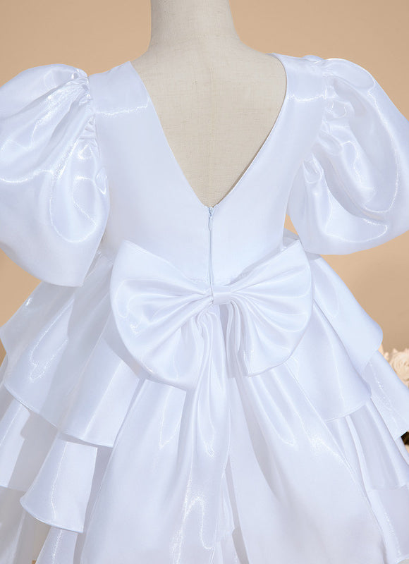 Robe Midi Satinée Volants - gallery 6