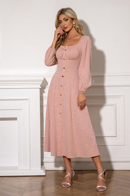 Robe Midi Midi Rose Douce - gallery 3