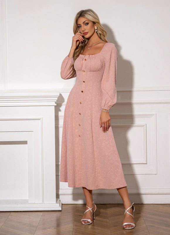 Robe Midi Midi Rose Douce - gallery 3