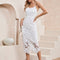 Robe Midi Dentelle Blanche