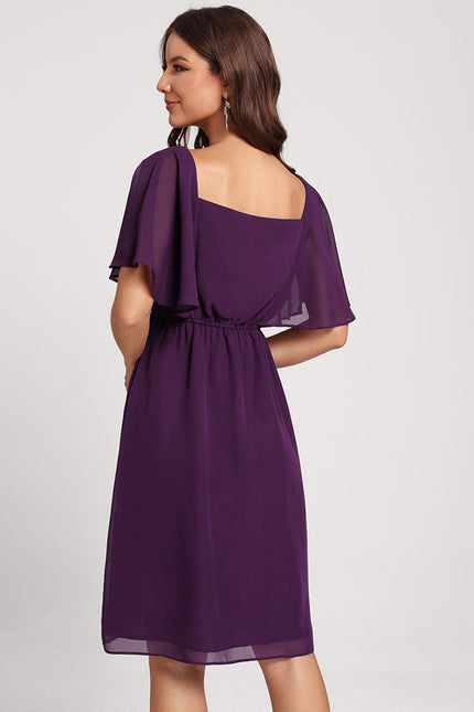 Robe Midi Bleu Nuit Élégante - gallery 1