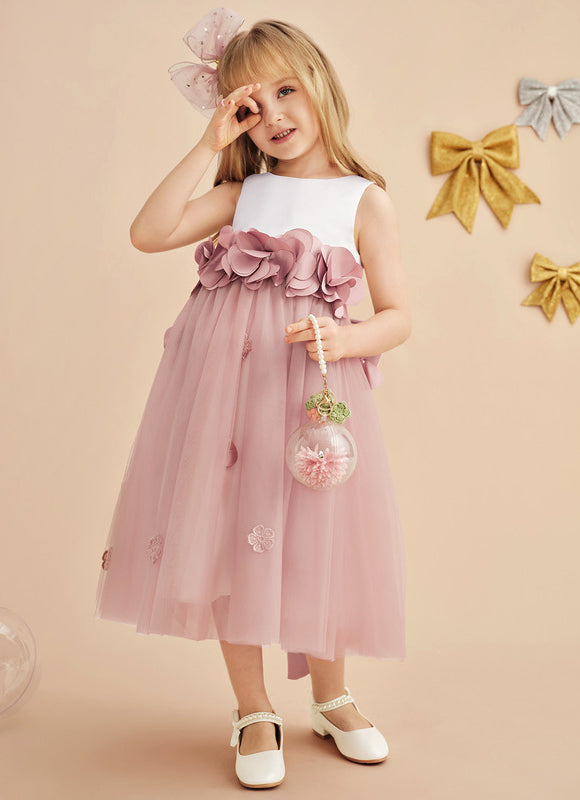 Robe Midi Fleur De Satin - gallery 9