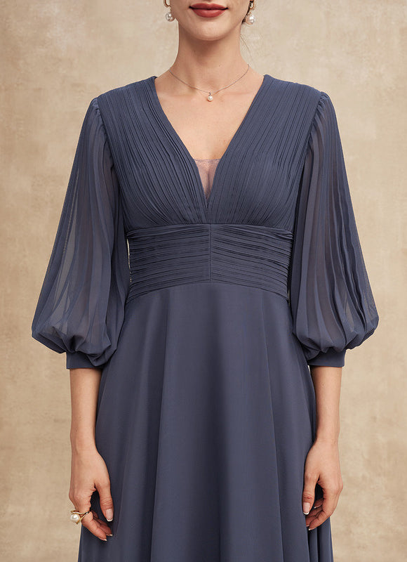Robe Midi Fluide Marine - gallery 6