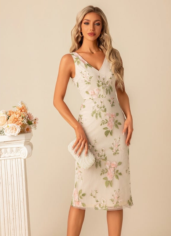 Robe Droite Fluide Midi - gallery 2