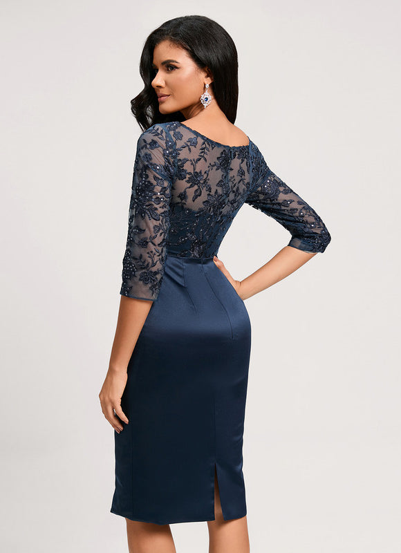 Robe Midi Élégante Satinée - gallery 1