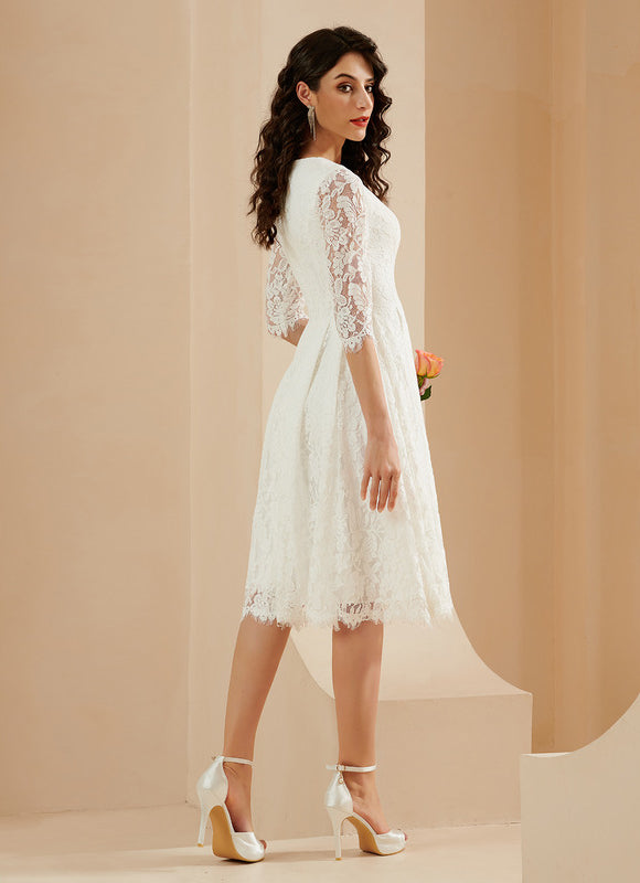 Robe Midi Dentelle Précieuse - gallery 2