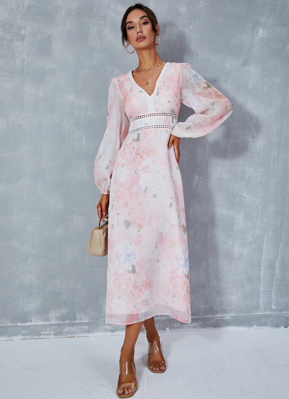 Robe Midi Florale Légère - gallery 3