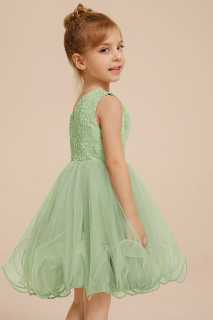 Robe Midi Tulle Verte - gallery 9