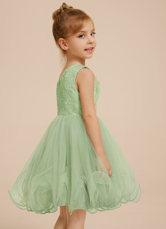 Robe Midi Tulle Verte - gallery 9