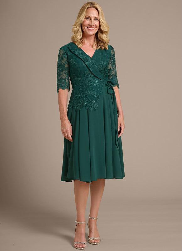 Robe Midi Vert Emeraude
