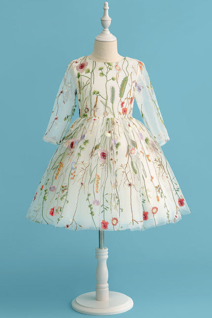 Robe Midi Fleurs Éclairées - gallery 6