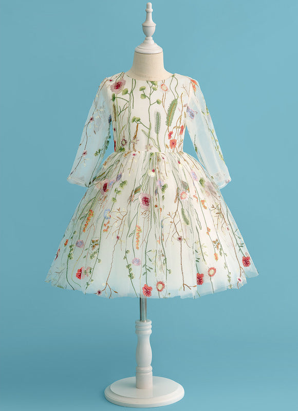 Robe Midi Fleurs Éclairées - gallery 6