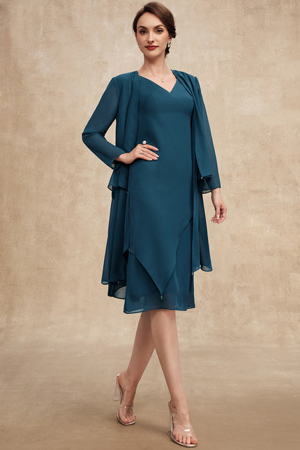 Robe Midi Sérénité Turquoise - gallery 3