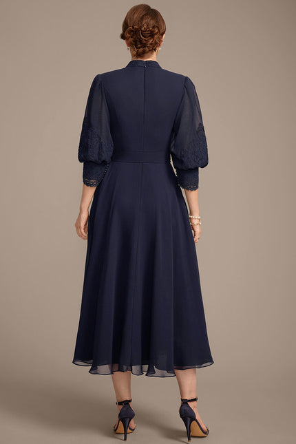 Robe Midi Mousseline Chic - gallery 5