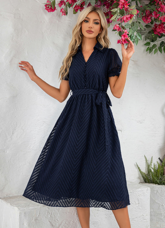 Robe Midi Chic Rayée - gallery 2
