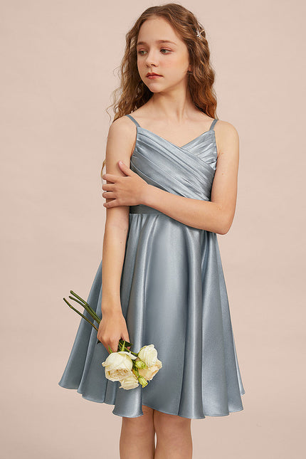 Robe Midi Satinée Aérienne - gallery 1