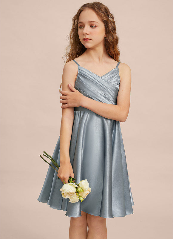 Robe Midi Satinée Aérienne - gallery 1