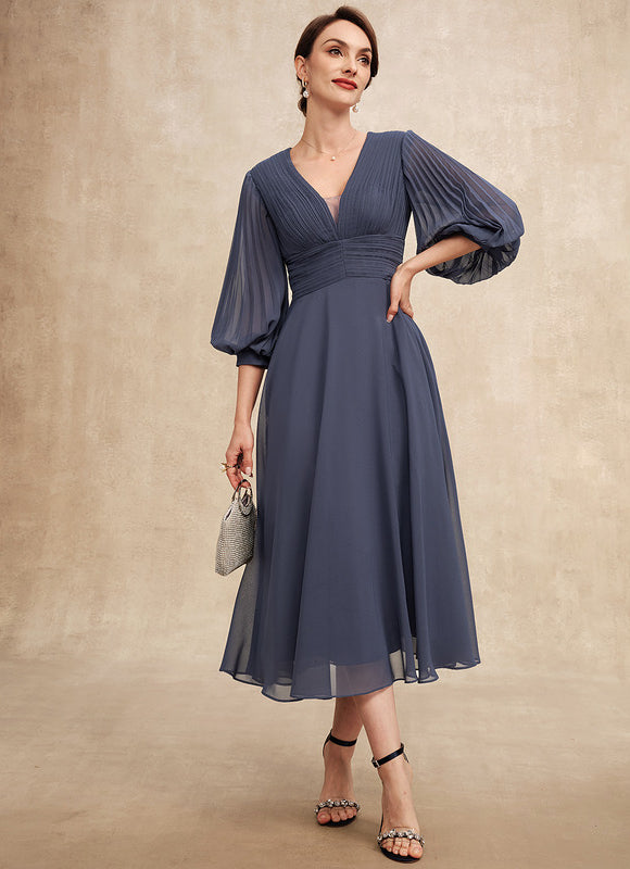 Robe Midi Fluide Marine - gallery 2